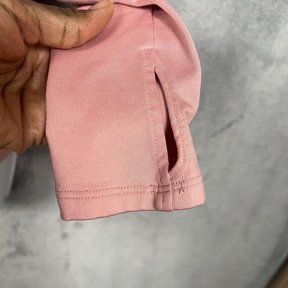 Victoria’s Secret PINK Ultimate 1/4 Zip Logo Pullover Top XS Pink/Charcoal M - Picture 5 of 14